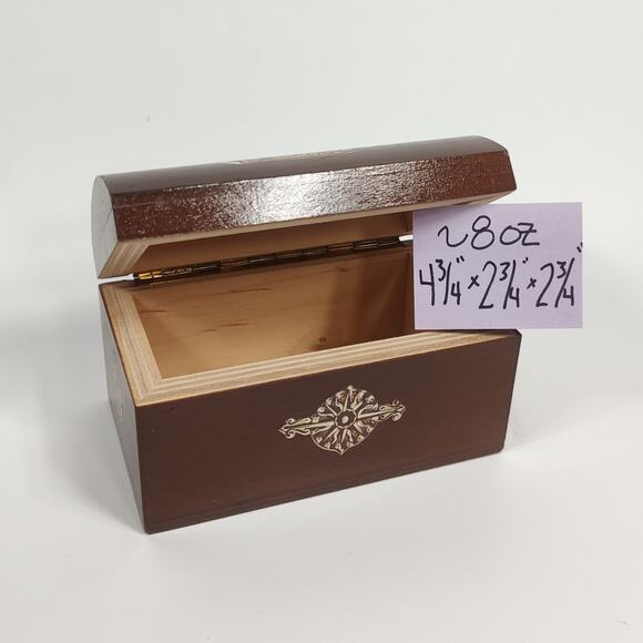 VTG Wood Box Dresser Trinket Trunk City Ukraine Crimea Clipper Ship Boat Anchor - Picture 7 of 7